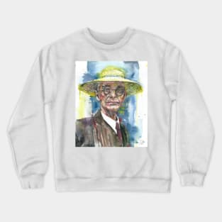 HERMANN HESSE - watercolor portrait.1 Crewneck Sweatshirt